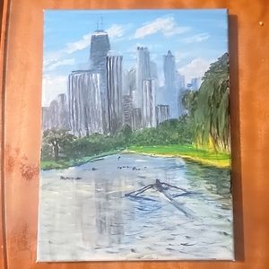 9 x 12 inch original acrylic painting on canvas